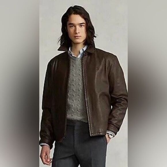 Polo Ralph Lauren Other - Polo Ralph Lauren men leather jacket